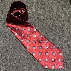 Christian Dior Monsieur Vintage Tie Burgundy Navy